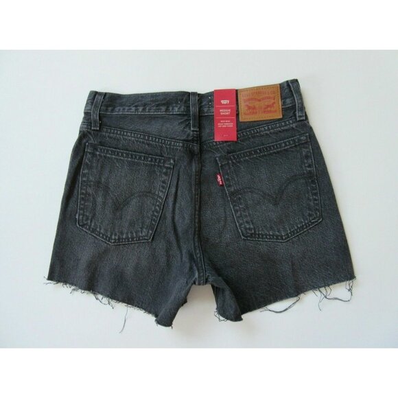 NWT Levis' Wedgie Short in Bling Bling Black Gray Rhinestone Studded Shorts - Picture 6 of 11